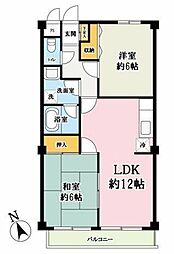 ローヤルコーポ寿 2LDKの間取図画像