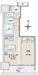 エスティメゾン錦糸町2 6階1LDKの間取り