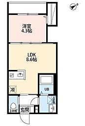 間取図画像 1LDK