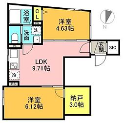 Majestic Life 三軒茶屋 2SDKの間取図画像