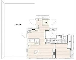 高橋ビル 1LDKの間取図画像