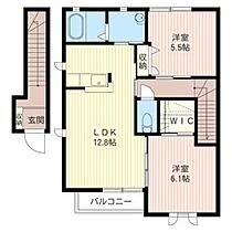 メゾン・ド・ジョワＡ 00202 ｜ 栃木県宇都宮市雀の宮１丁目7-3（賃貸アパート2LDK・2階・61.60㎡） その2