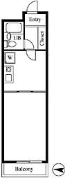 センチュリー学芸大 1DKの間取図画像