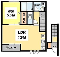 壱番館 1LDKの間取図画像