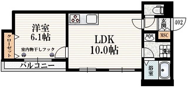 ホームズ でお部屋探し へーベルメゾン初台 4階 402 1ldk 賃料15 6万円 44 25 賃貸マンション住宅情報 物件番号 取扱い不動産会社 株式会社ニチワ 新宿営業所