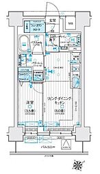 デュオステージ海老名II 1LDKの間取図画像
