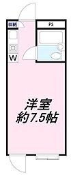 パークアベニュー国分寺20th ワンルームの間取図画像