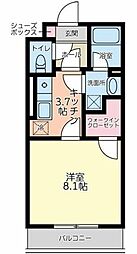 間取図画像 1K