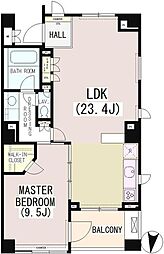 パーク・コート南麻布ヒルトップレジデンス 1階1LDKの間取り