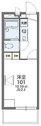 レオパレスClair 1Kの間取図画像