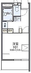 レオパレス北斗 1Kの間取図画像