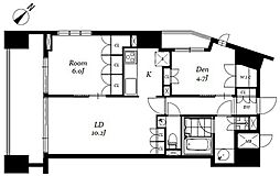 チェスターコート御茶ノ水 3階1SLDKの間取り