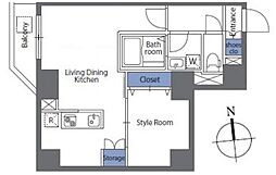 クリアルプレミア浅草 1LDKの間取図画像