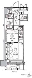 RELUXIA本所吾妻橋III 1DKの間取図画像