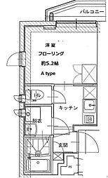 FAIR町屋レジデンス 1階1Kの間取り