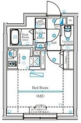 Ｍｉｎｄ Ｋａｍａｔａ 4階ワンルームの間取り