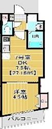 soare幕張2nd 1DKの間取図画像