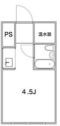 アルベルゴ上野 ワンルームの間取図画像