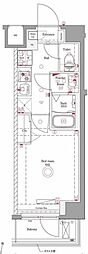 AZEST立石1 1Kの間取図画像