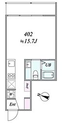 the trias magome 1Kの間取図画像