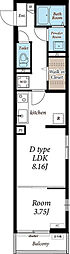 リブリ・MORE1st 1LDKの間取図画像