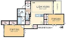 間取図画像 2LDK