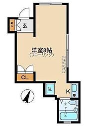 コートヒルズ東高円寺 ワンルームの間取図画像