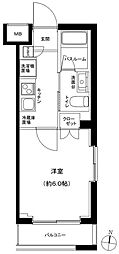 MA-RO立石レジデンス#R 1Kの間取図画像