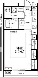 リブリ・Monter loger 1階1Kの間取り