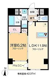 ドムス両国 1LDKの間取図画像