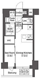 コンフォリア二葉 2階1DKの間取り