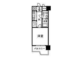 ビジネス・ワン天神 1Kの間取図画像