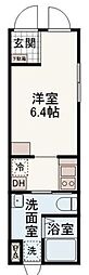 プライムブリス南品川WEST ワンルームの間取図画像