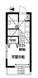 SouthernCourt1 ワンルームの間取図画像