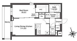 アイフラット方南町 2階1LDKの間取り