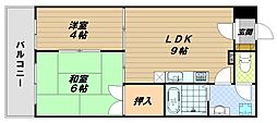 ライオンズマンション明石西新町第2 2LDKの間取図画像