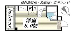 ラ・パルフェ・ド・立川 ワンルームの間取図画像
