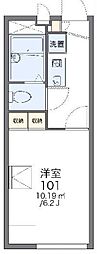レオパレスグリーン 1Kの間取図画像