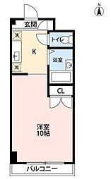ネクサス実籾 1Kの間取図画像