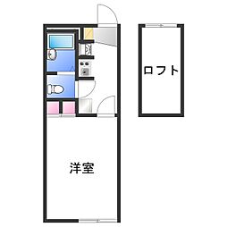 レオパレスフランボワーズ Ａ 1階1Kの間取り