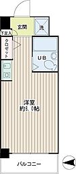 RKB24 ワンルームの間取図画像