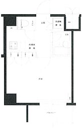 ルーブル高田馬場弐番館 1Kの間取図画像