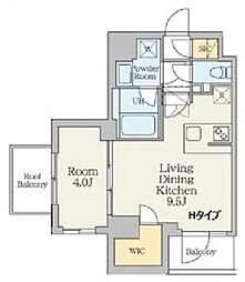 クレストコート南長崎 1LDKの間取図画像