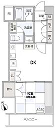 コンフォート文京小石川 1DKの間取図画像