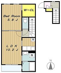 ラフィーネ弐番館 2階/201