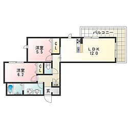 シャーメゾン長吉長原 1階/-