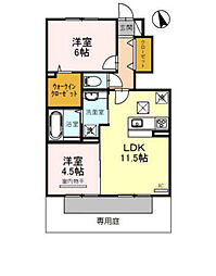 Lafigue 2LDKの間取図画像