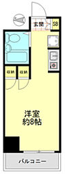 マリオン向島 ワンルームの間取図画像