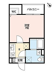 山陽電鉄本線 西代駅 徒歩7分の賃貸アパート 2階1Kの間取り