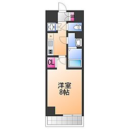 フォレストインサイド鳳 1Kの間取図画像